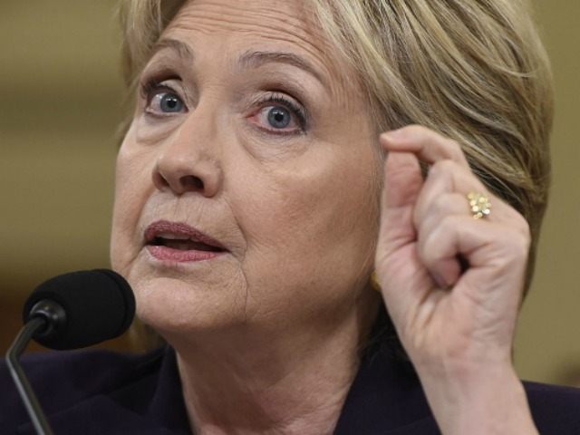 Democratic presidential candidate and former Secretary of State Hillary Clinton testifies