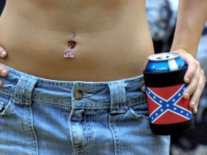 Georgia Girl Confederate Flag Stephen Morton Getty