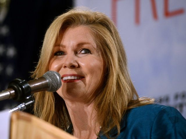 U.S. Representative Marsha Blackburn (R-TN) speaks at the Freedom Summit at The Executive Court Banquet Facility April 12, 2014 in Manchester, New Hampshire. The Freedom Summit held its inaugural event where national conservative leaders bring together grassroots activists on the eve of tax day. Photo by Darren McCollester/Getty Images)