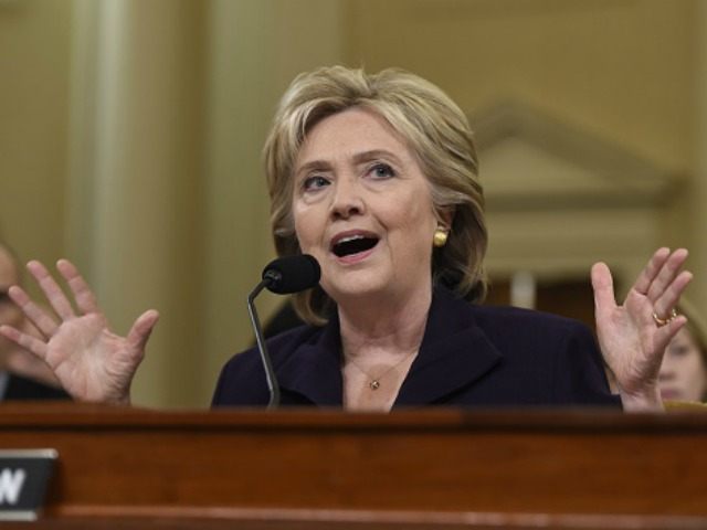 Former Secretary of State and Democratic Presidential hopeful Hillary Clinton testifies be