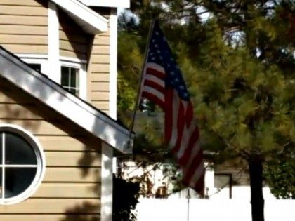 Homeowner Flies Flag WGN TV