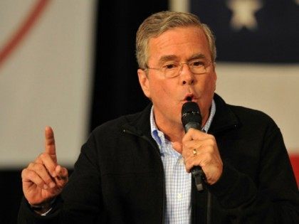 Republican presidential candidate Jeb Bush speaks at the Growth and Opportunity Party, at
