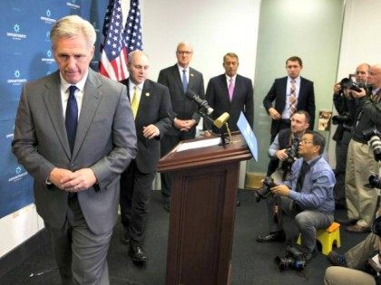 Kevin McCarthy Leaves Press Conf AP PhotoEvan Vucci