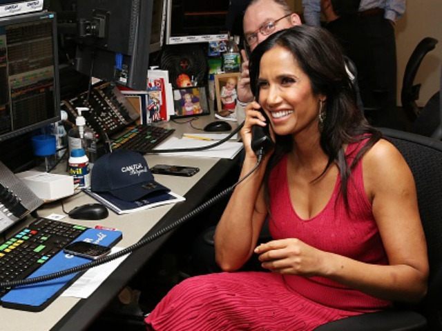 TV personality Padma Lakshmi attends the annual Charity Day hosted by Cantor Fitzgerald and BGC at Cantor Fitzgerald on September 11, 2015 in New York City. (Photo by