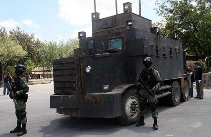 FIle photo of a Zeta armored truck seized by the Mexican government