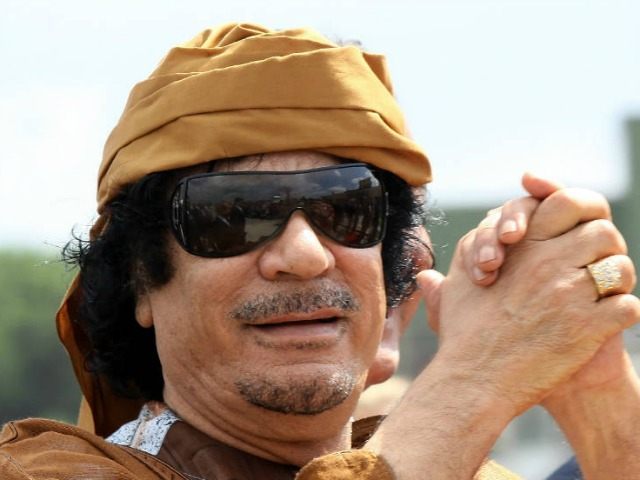 Libyan leader Muammar Gaddafi arrives at Ciampino airport on August 29, 2010 in Rome, Italy. (Ernesto Ruscio/Getty Images)