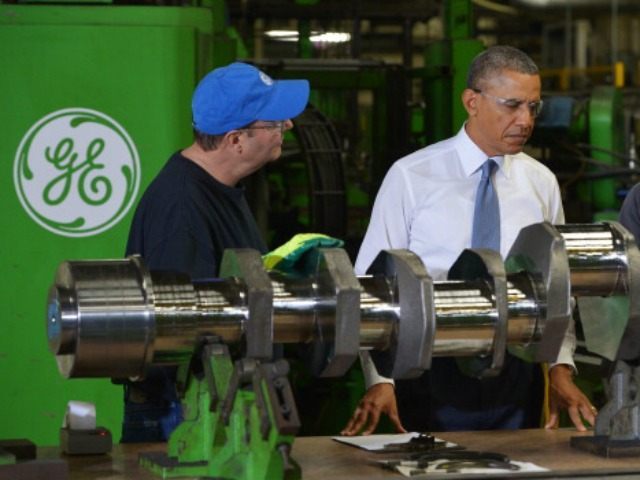 President Barack Obama tours the General Electric Waukesha Gas Engines facility on January