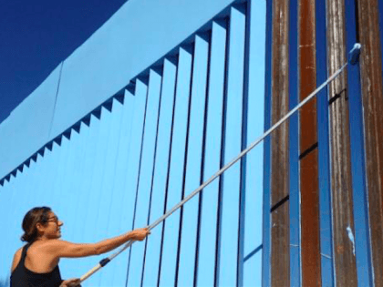 Border Fence art (Valeria Fernandez / Associated Press)