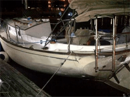 Illegal Alien smuggling sailboat (Michelle Moons / Breitbart News)