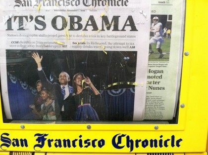 Obama on San Francisco Chronicle cover (torbakhopper / Flickr / CC)