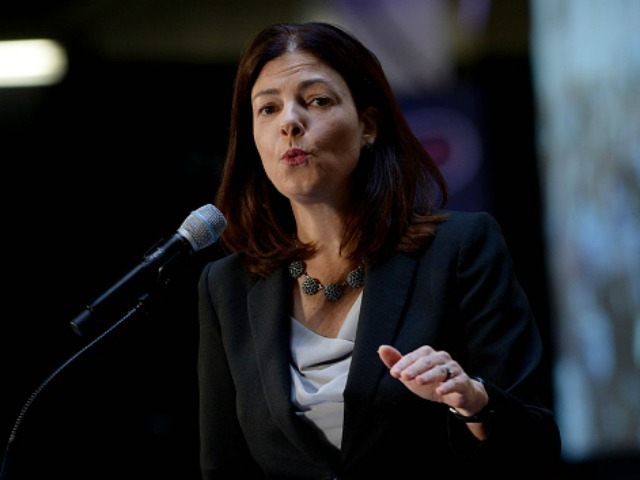 Senator Kelly Ayotte (R-NH) speaks at the No Labels Problem Solver convention October 12,