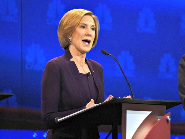 Carly Fiorina at Colorado Debate AP
