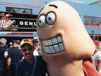 Giant penis costume (Brian Leadingham / Flickr / CC / Cropped)