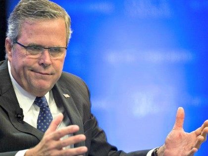 Jeb Bush open palms