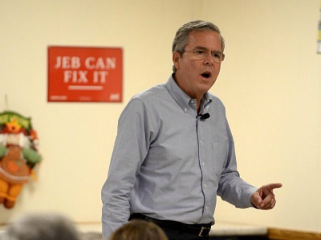 Republican presidential candidate Jeb Bush holds a meet and greet at the Lions Club on Nov