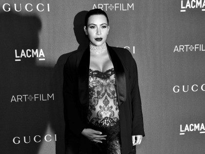 Kardashian LACMA BW (Mike Windle / Getty)