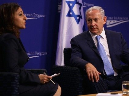 Netanyahu at CAP (Alex Wong / Getty)