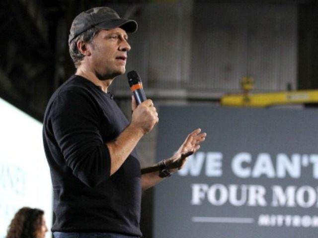 Television personality Mike Rowe speaks during a roundtable discussion with Republican U.S
