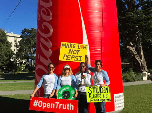 S.F. State Coca-Cola protest (@OpenTruthNow / Twitter)