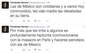 Mexican Politico trashes Paris Supporters