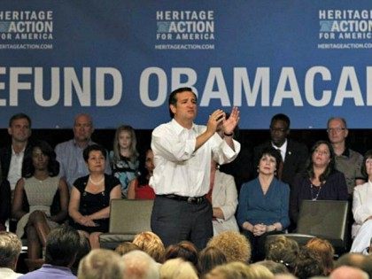 Ted Cruz Defund Obamacare AP PhotoThe Dallas Morning News, Michael Ainsworth