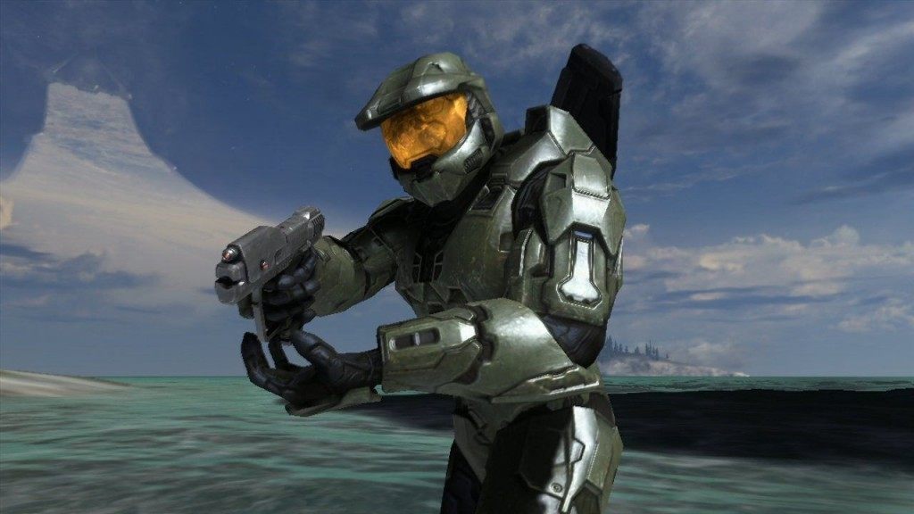 What Halo 3 actually looked like without the Theater mode bullshot enhancements.