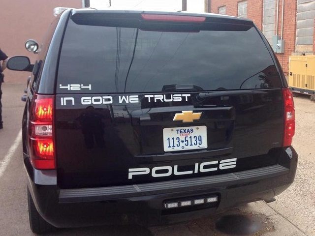 Childress Police In God We Trust