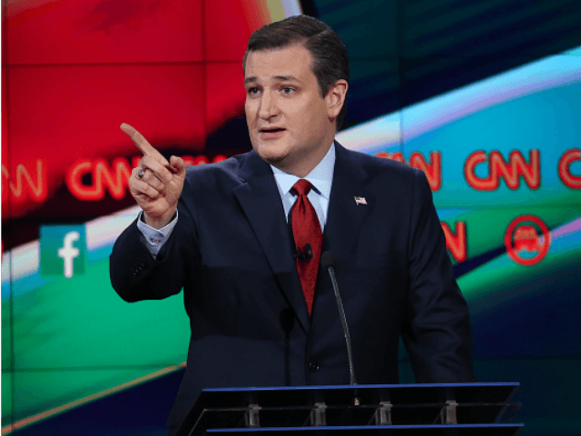 Republican presidential candidate U.S. Sen. Ted Cruz (R-TX)speaks during the CNN Republica