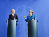German Chancellor Angela Merkel (R) and Czech Prime Minister Bohuslav Sobotka Getty illegal migration