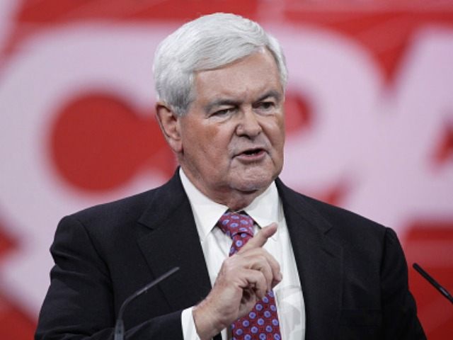 Former U.S. Speaker of the House Newt Gingrich (R-GA) addresses the 42nd annual Conservative Political Action Conference (CPAC) February 27, 2015 in National Harbor, Maryland. Conservative activists attended the annual political conference to discuss their agenda. (Photo by)