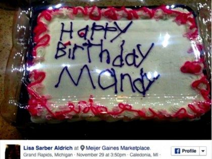 Happy Birthdy Mandy cake Facebook Lisa Sander Aldrich