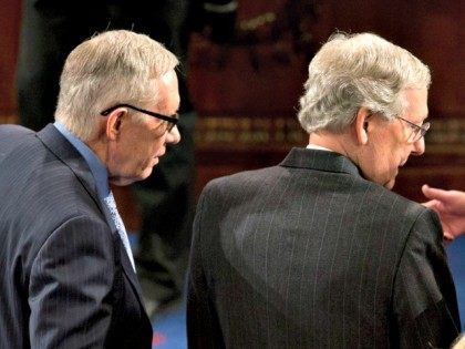 Harry Reid and Mitch McConnell AP