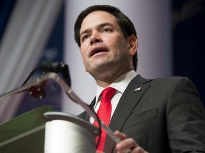 Presidential hopeful Marco Rubio of Florida speaks during the 2016 Republican Jewish Coali