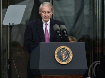 United States Senator Edward Markey speaks at the Dedication Ceremony at the Edward M. Kennedy Institute for the United States Senate on March 30, 2015 in Boston, Massachusetts. (Photo by Paul Marotta/Getty Images)
