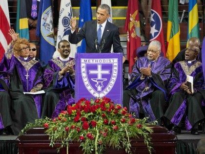 Obama Charleston funeral (David Goldman / Associated Press)