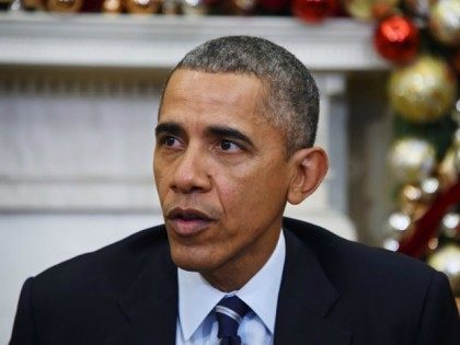 Barack Obama speaks on US gun violence at the White House in Washington, DC, on December 3