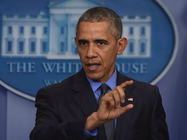 President Barack Obama holds a press conference in the briefing room at the White House in