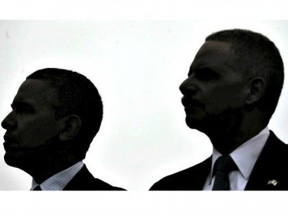 Obama and Holder sillouette AP