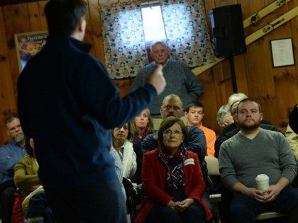 Republican Presidential candidate Marco Rubio speaks during a town hall at the VFW Novembe