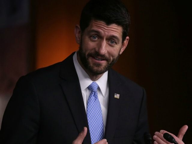 U.S. Speaker of the House Rep. Paul Ryan (R-WI) conducts his weekly news briefing December