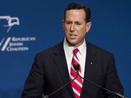 Presidential hopeful Rick Santorum, former senator of Pennsylvania, speaks during the 2016