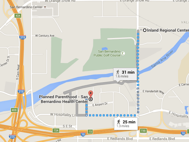 San Bernadino shooting map (Google Maps)