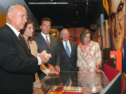 Jerry Brown at museum (Rich Pedroncelli / Associated Press)