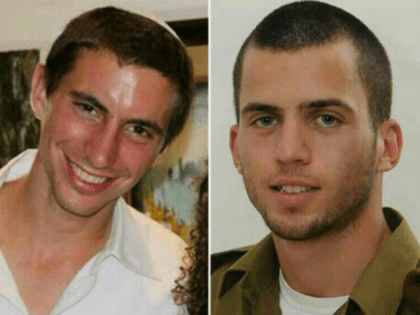 Missing Israeli soldiers Hadar Goldin and Oron Shaul