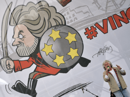 Italy 5-Star Movement (M5S) party leader Beppe Grillo,