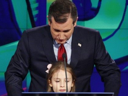 Ted Cruz and daughter (John Locher / Associated Press)