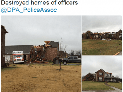 Texas Cops Homes Destroyed