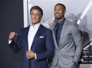 Sylvester Stallone shares video of Michael B. Jordan getting knocked out for 'Creed'