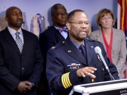 Police Chief Darryl Forte of Kansas City, Mo., speaks at a news conference on Friday, April 18, 2014, about the charges filed with recent shootings on highways in the area. (Rich Sugg/Kansas City Star/MCT via Getty Images)