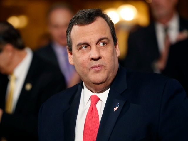 New Jersey Gov. Chris Christie arrives to deliver his State of the State address, Tuesday,